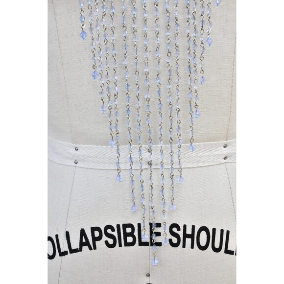 Waterfall Necklace Chocker with Long Strings to Mid Breast Down to Body 90s Y2K - Picture 3 of 8